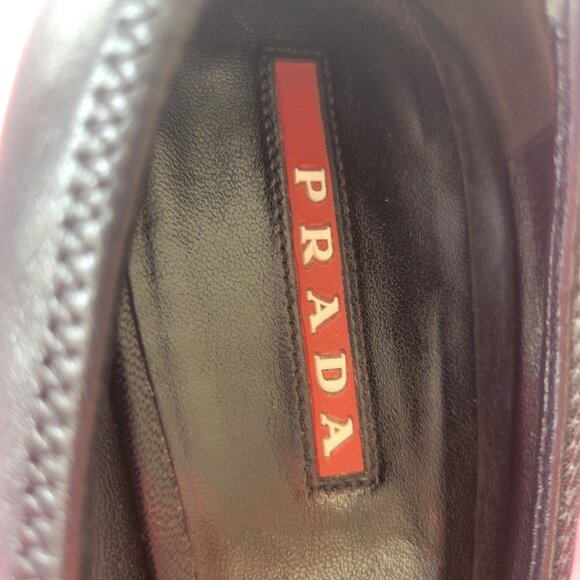 PRADA Soft Leather Black Heels, 7.5 - Picture 5 of 6